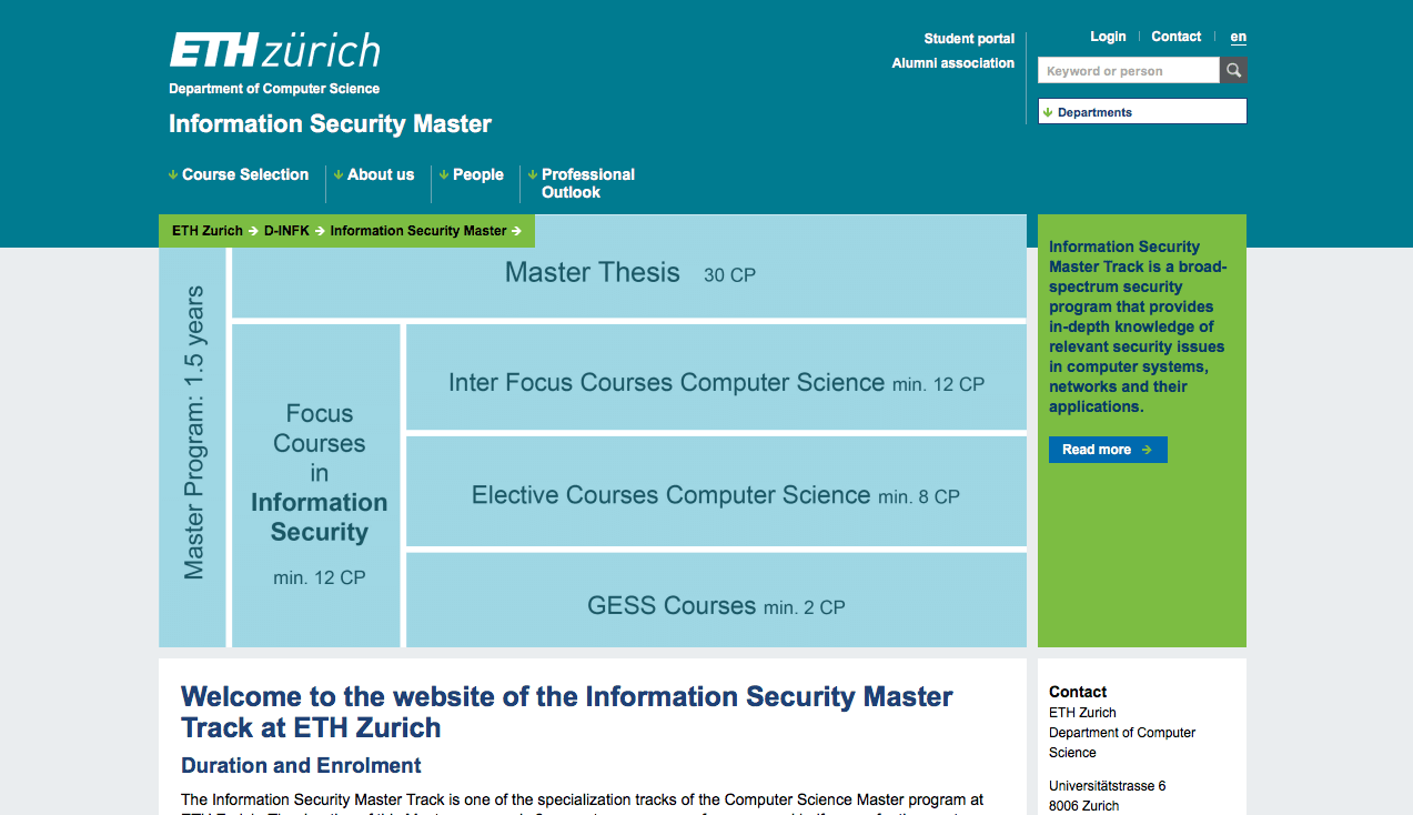 Master Ciberseguridad Suiza