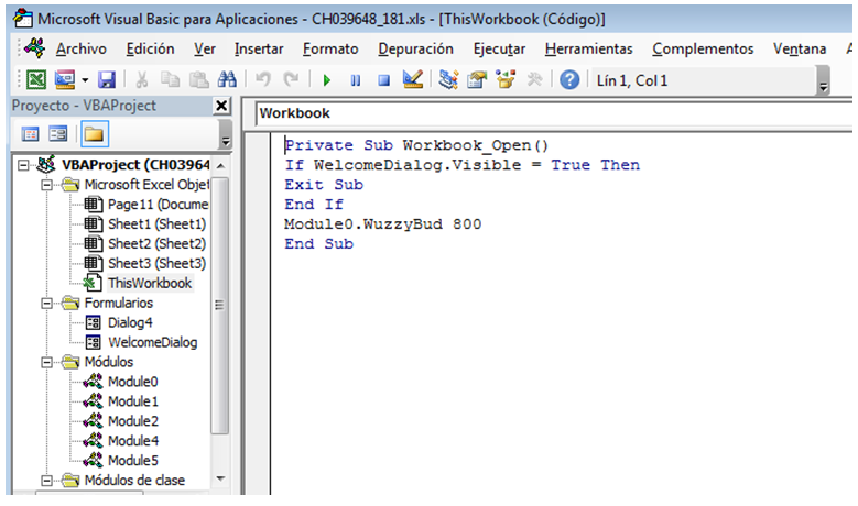 Editor macros excel seguridad