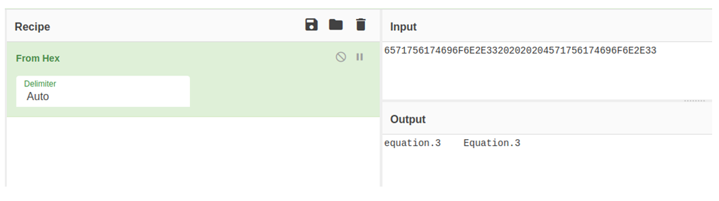 Equation3 CyberChef