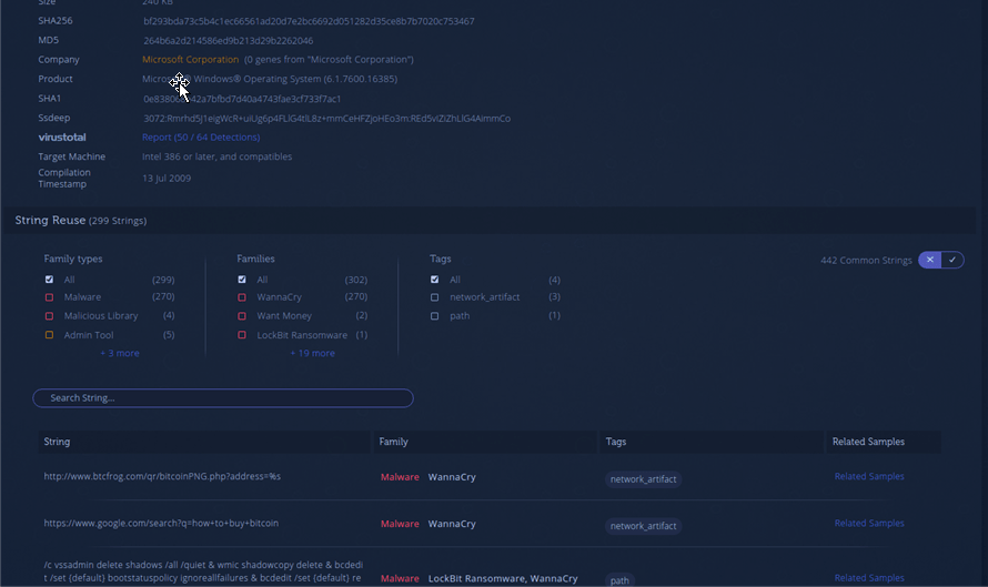 Analizar Malware Wanncry con Radare2