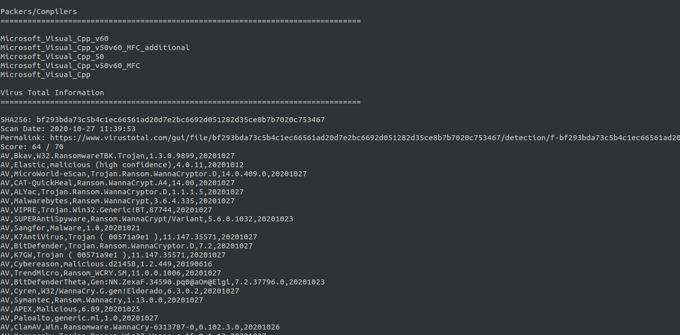 Compiladores Virus Total Info Script Analisis de Malware by Rafa