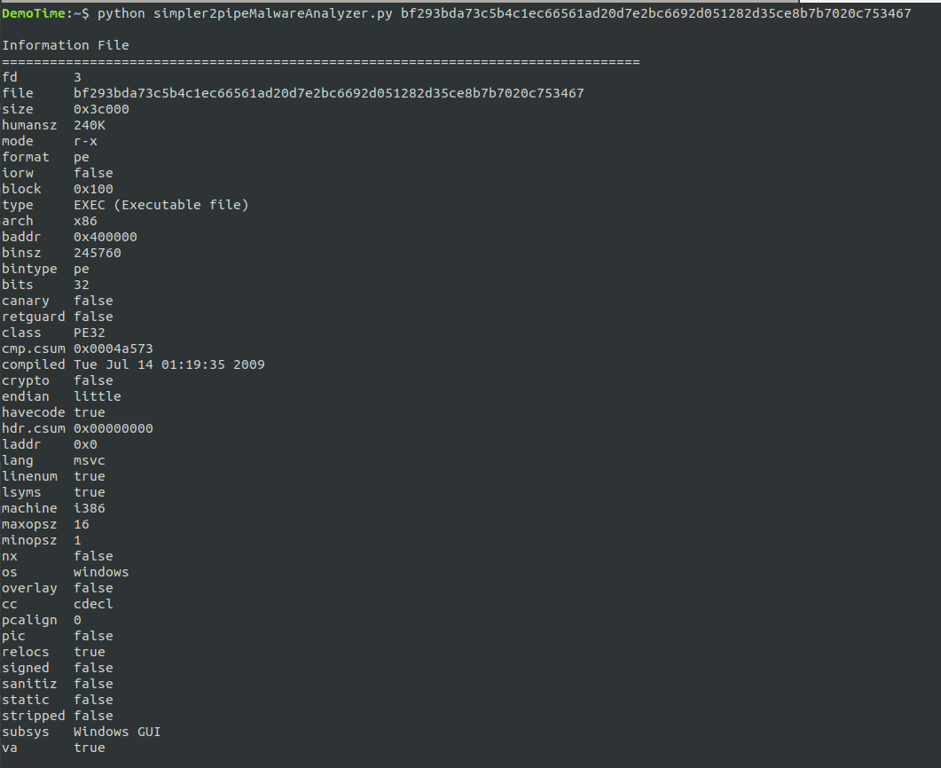 Salida Script Malware Rafa