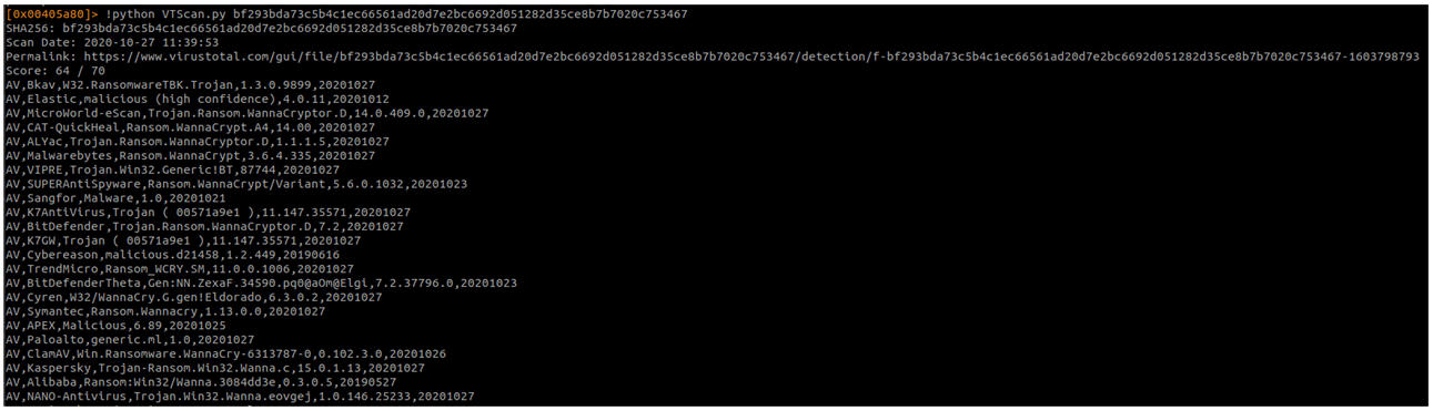 VTscan Python