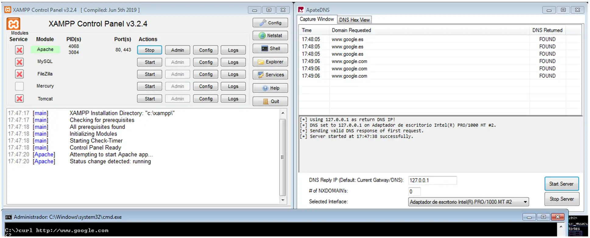 XAMPP analisis url