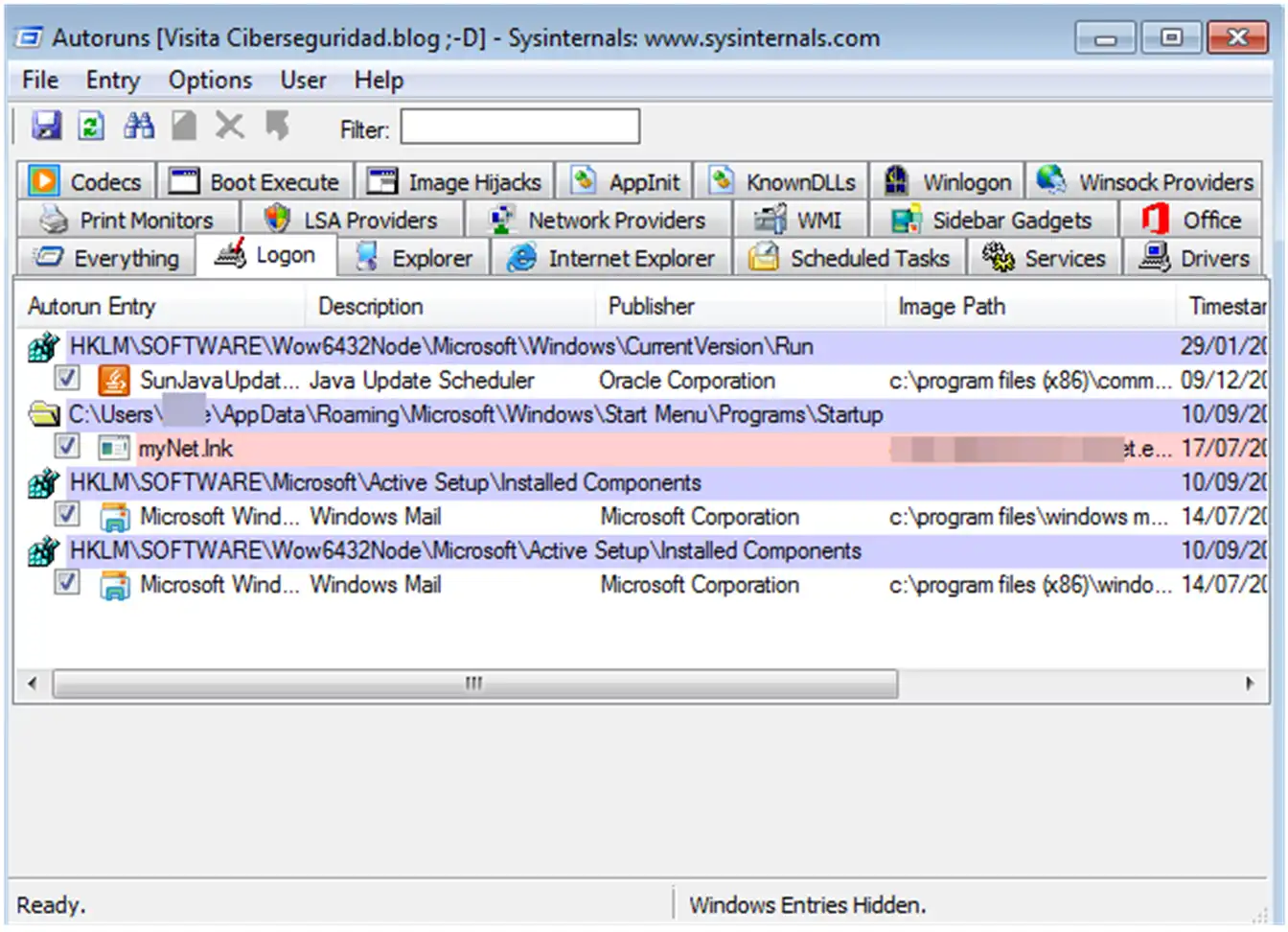 Autoruns Malware