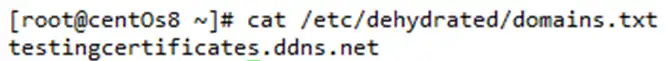 Definición de dominios para generar el certificado