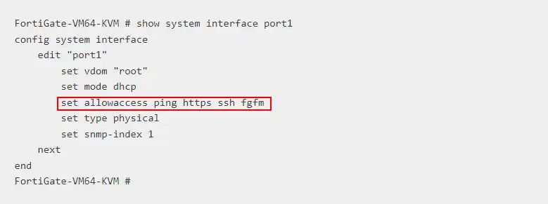 Habilitar HTTP en Fortigate