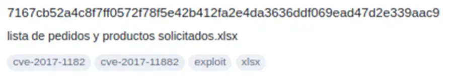 Hash de Snake Keylogger en Virustotal