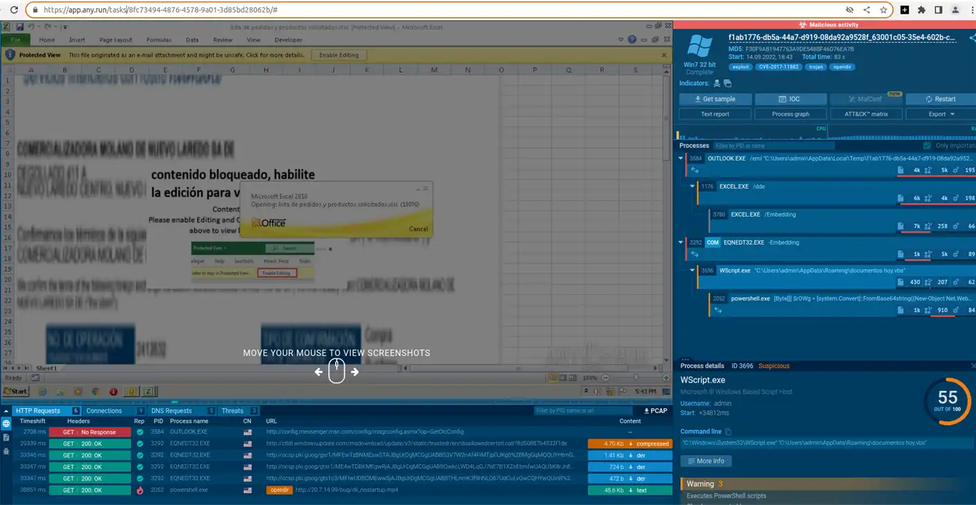 Muestra Snake Keylogger