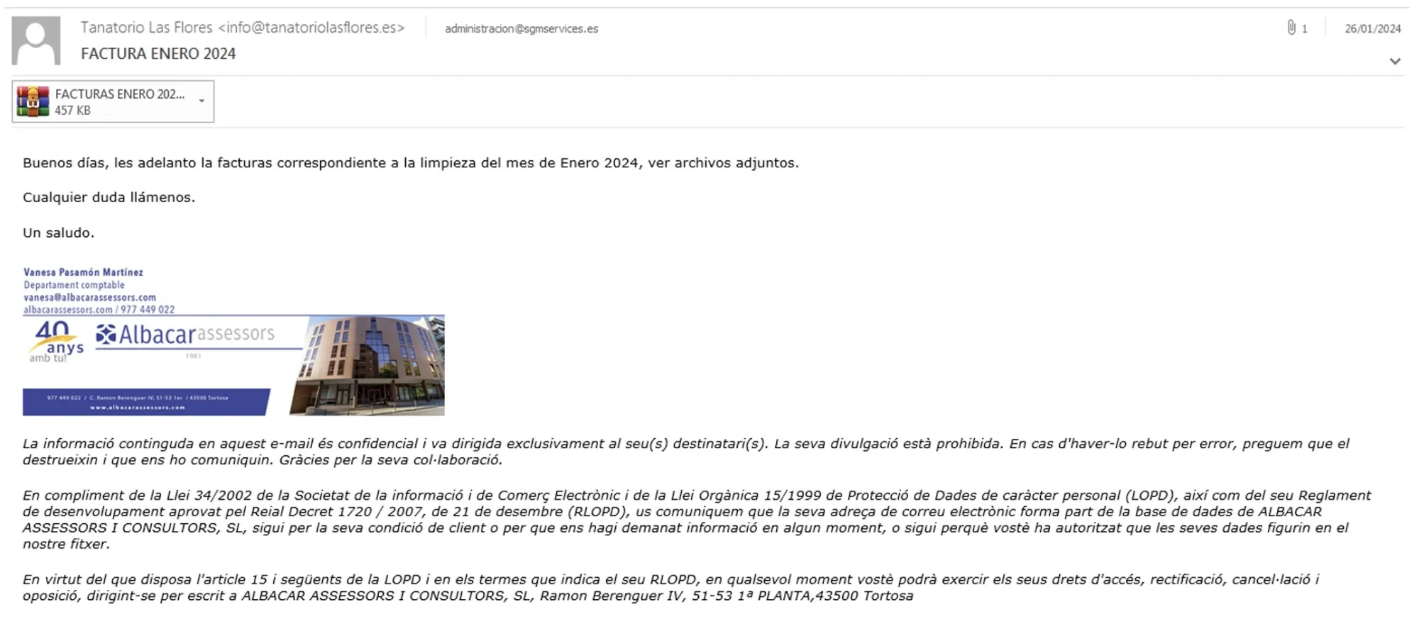 Correo Tesla Stealer