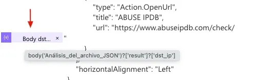 Campo dst_ip para formar la URL a consultar