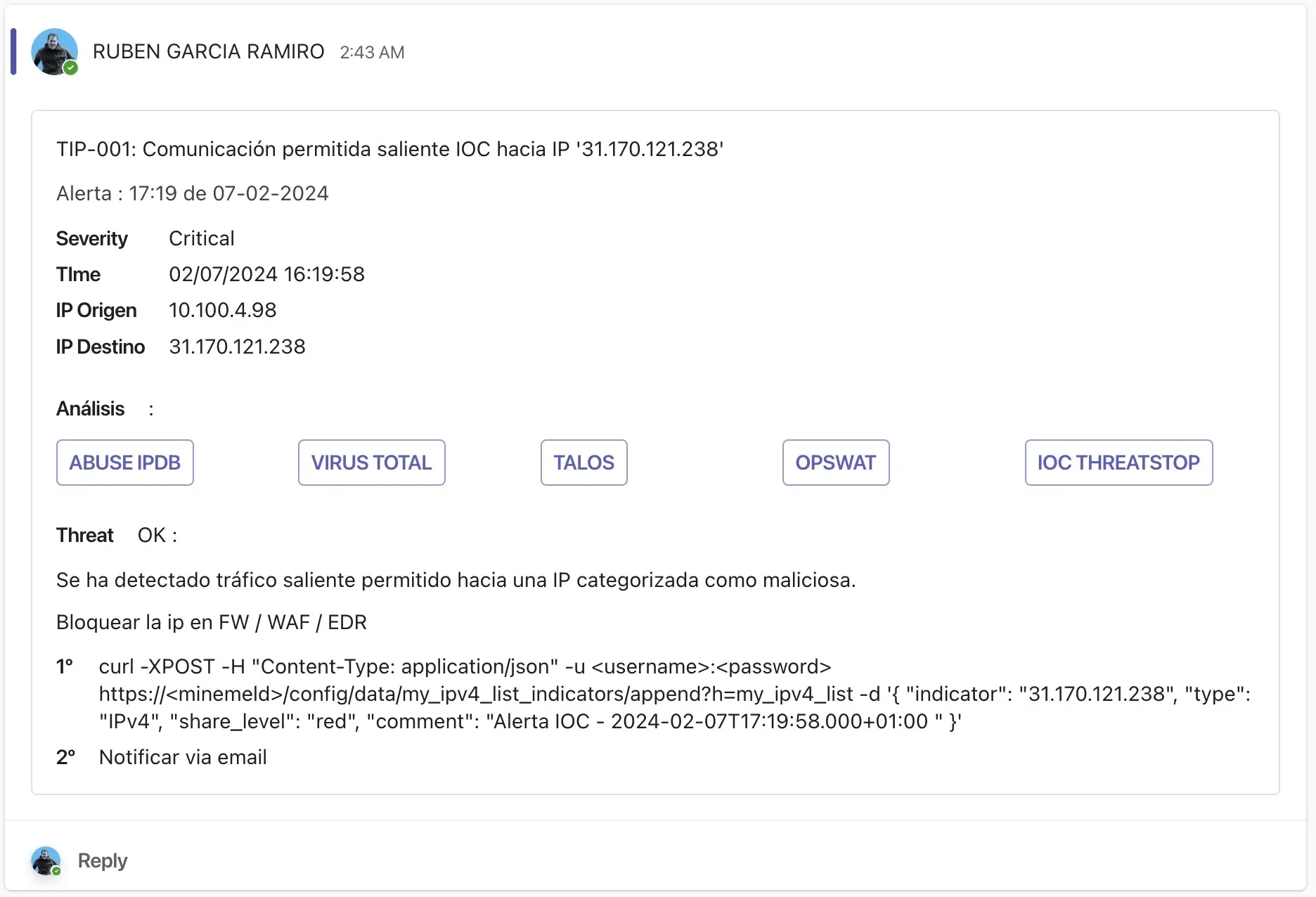 Magia entre Splunk y Microsoft Teams