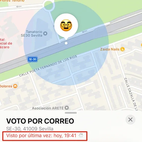 Visto por última vez en Sevilla