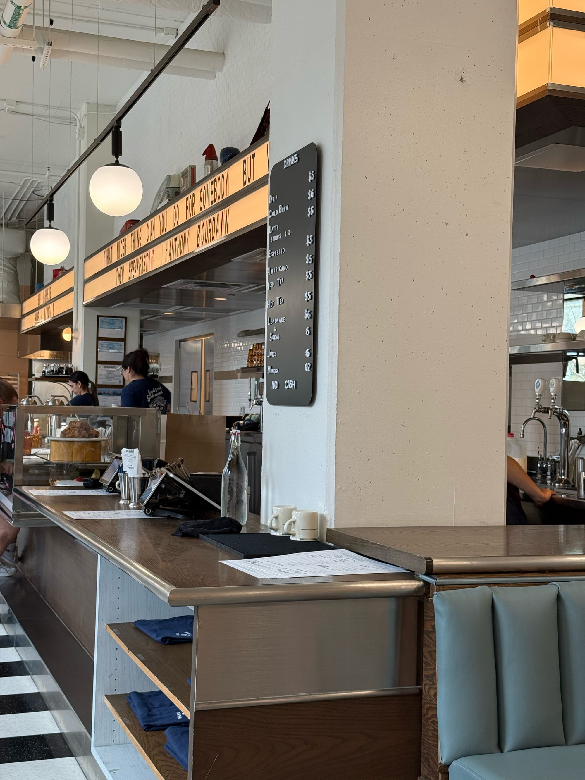 Side view if the 5th St restaurant 