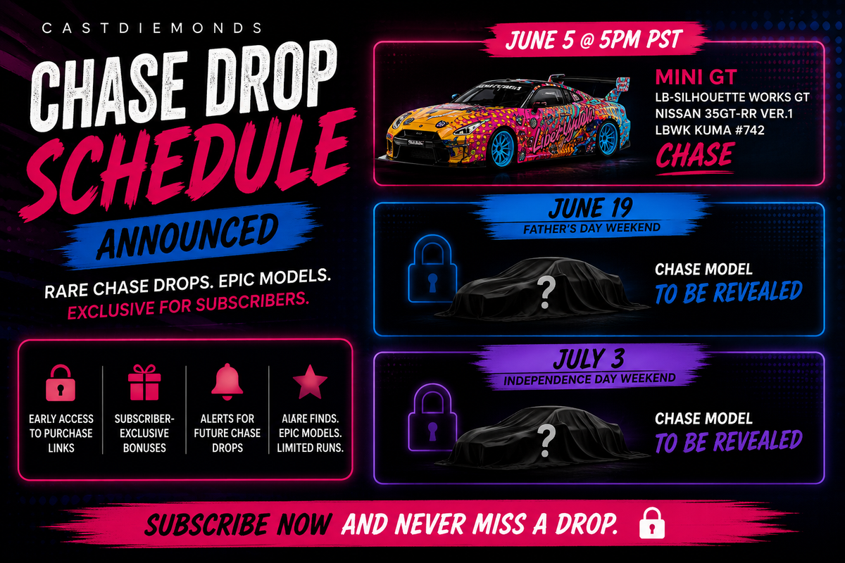 Chase Drop Schedule Announced