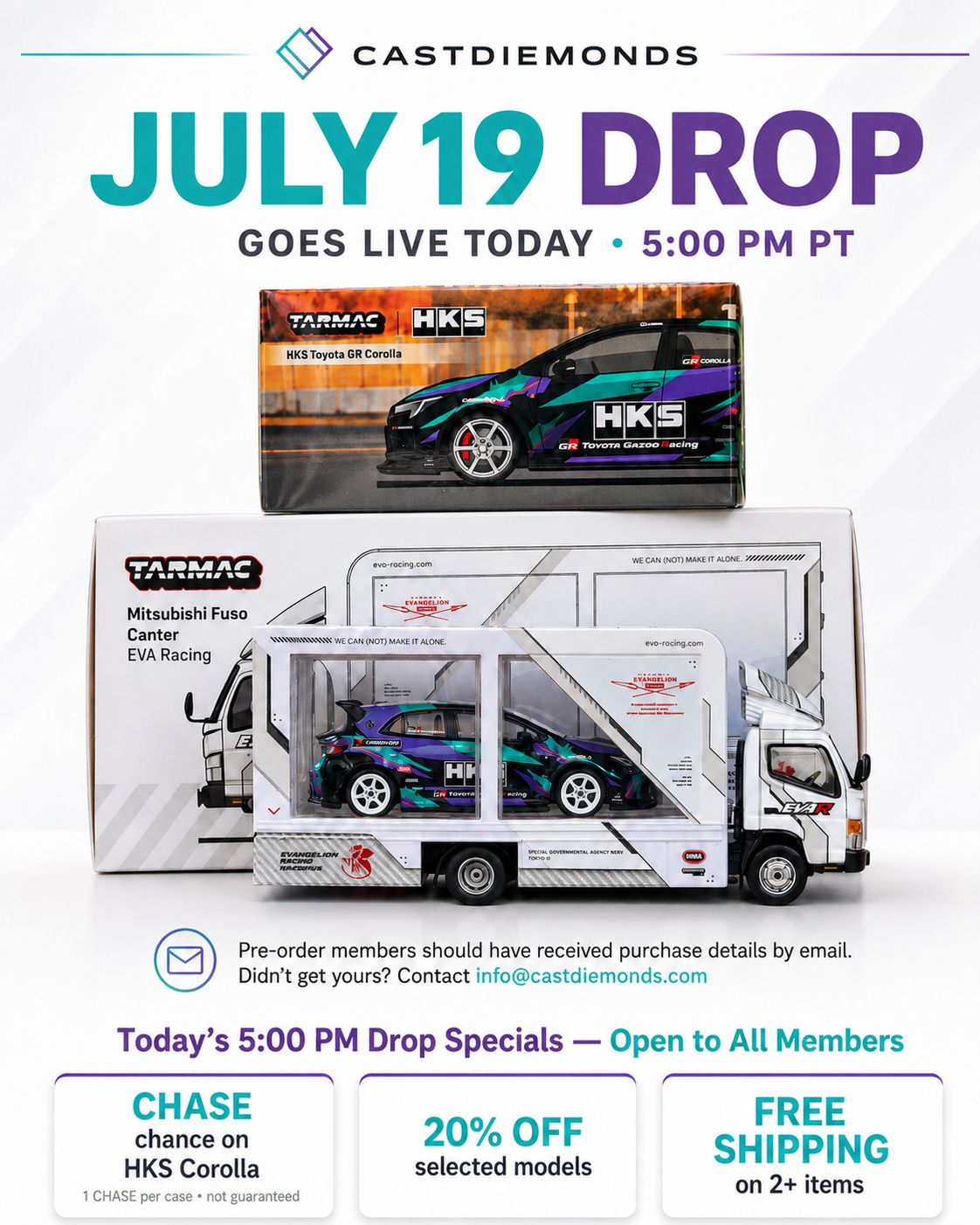 July 19 Drop Goes Live Today at 5:00 PM PT