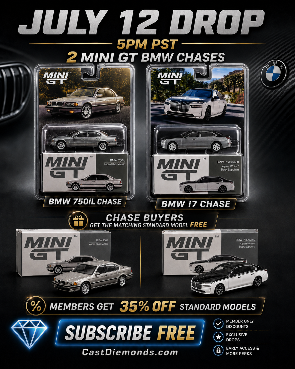 🔥 July 12 Mini GT BMW Chase Drop Announced 🔥