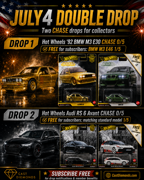 July 4 Drops: Two Hot Wheels CHASE Releases + Free Matching Models for Subscribers
