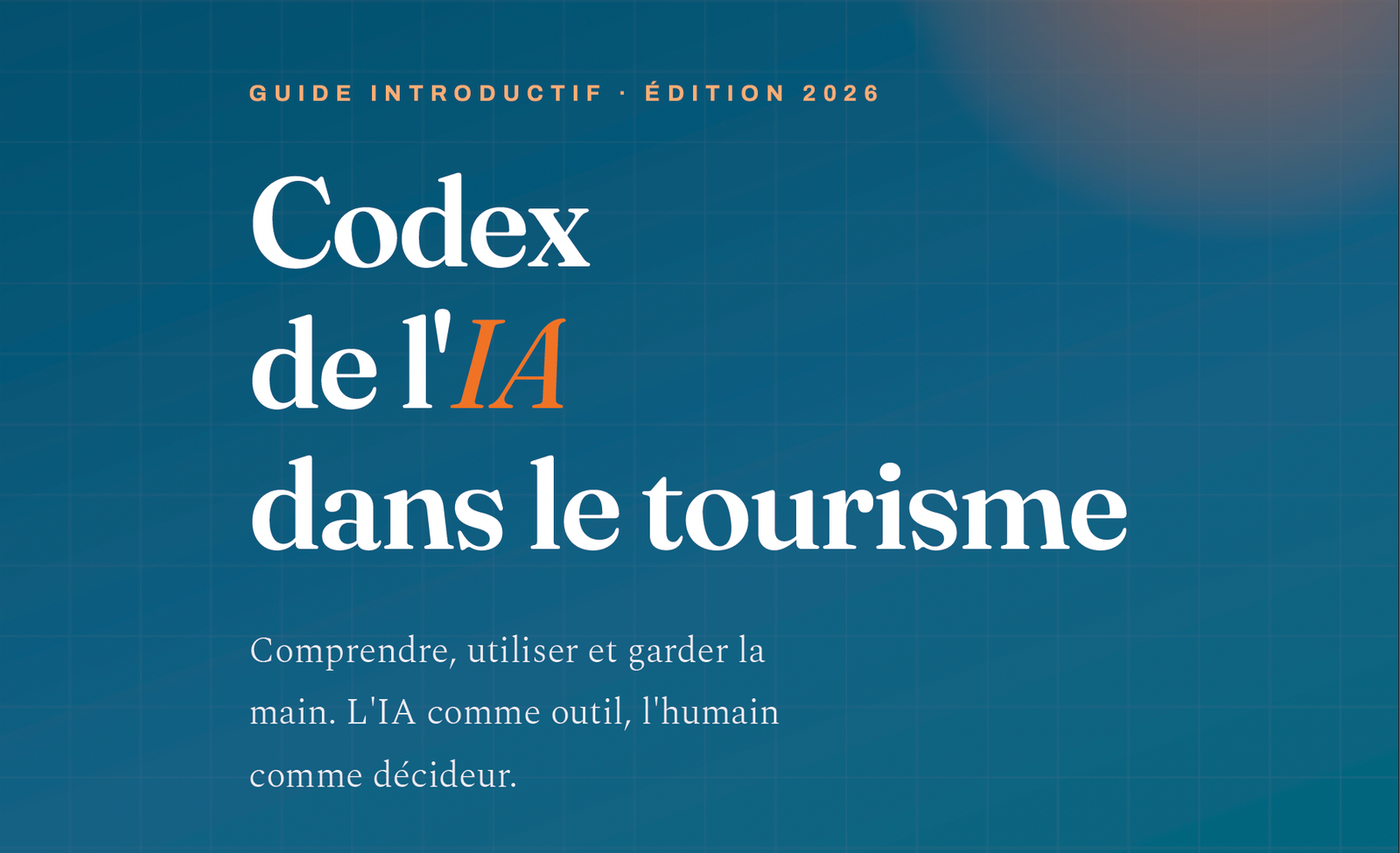 Image d'illustration du Codex de l'IA dans le tourisme