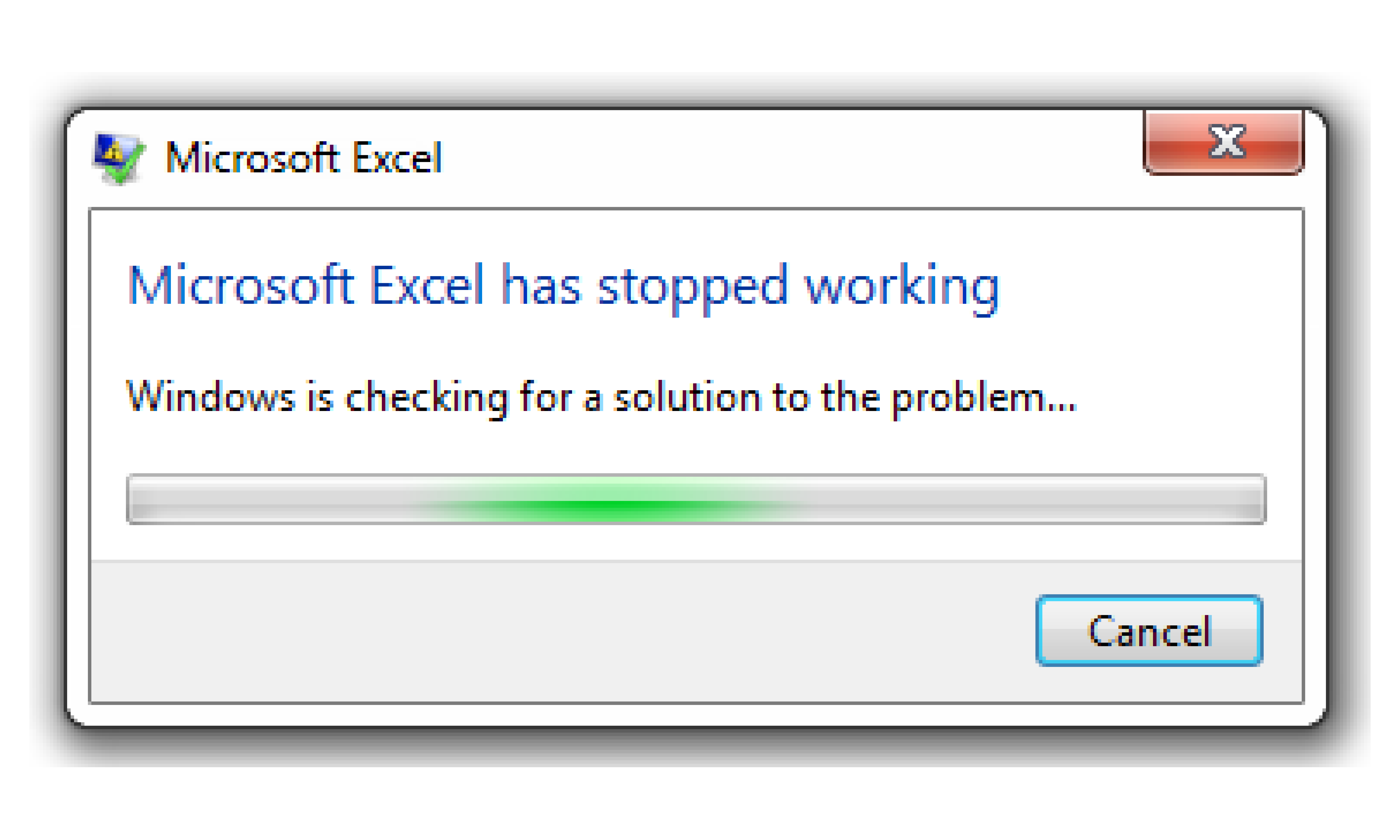 why excel crashes all the time?