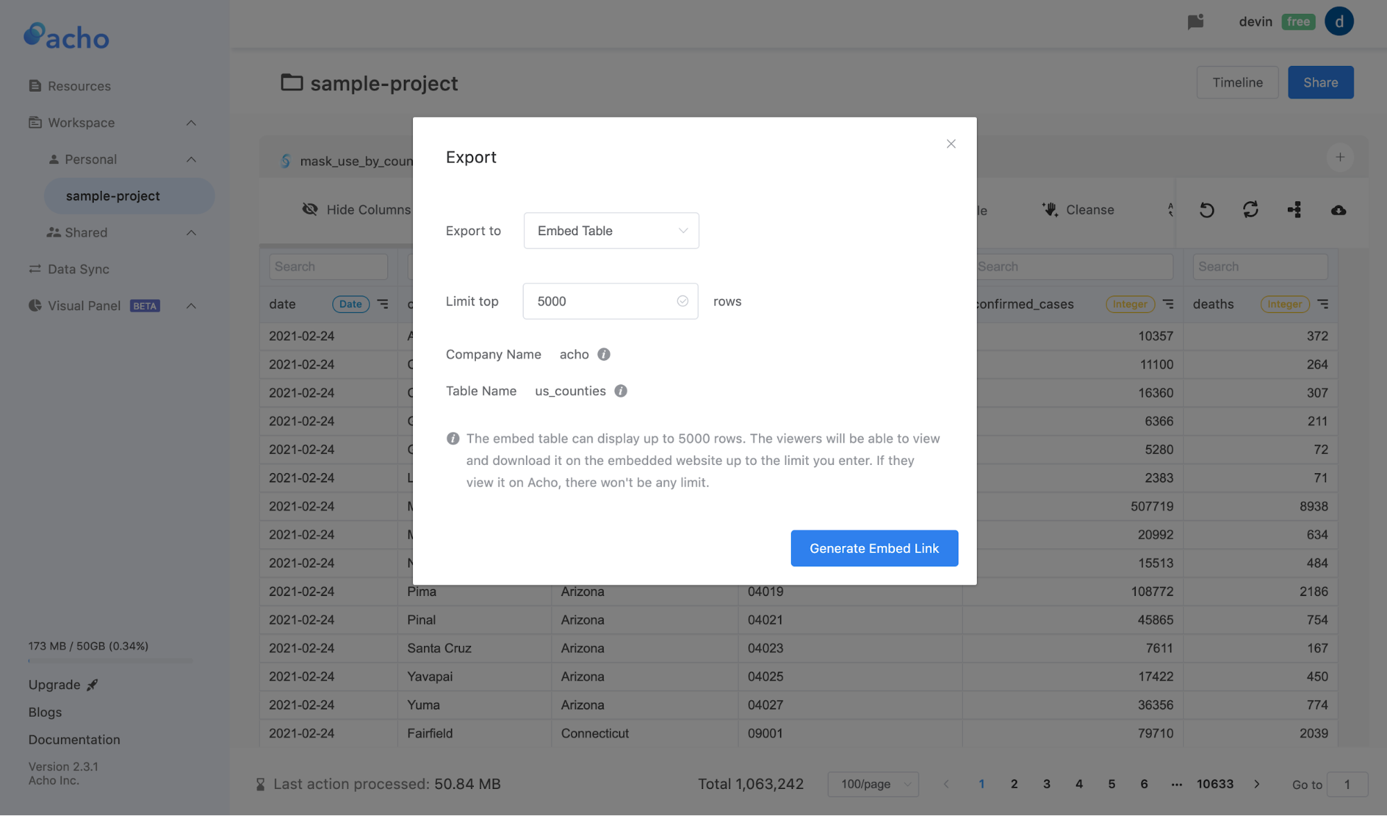export-as-an-embedded-table
