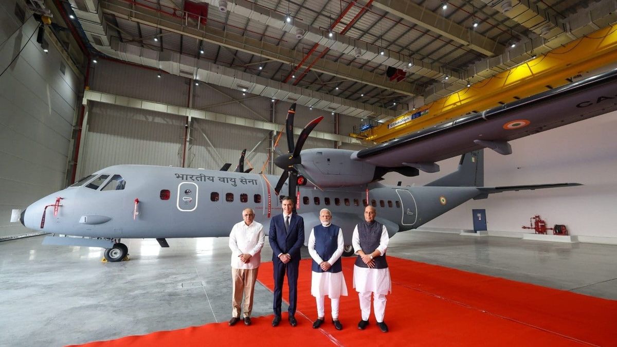 Modi and Sanchez Unveil Tata’s New Military Aircraft Facility in Gujarat