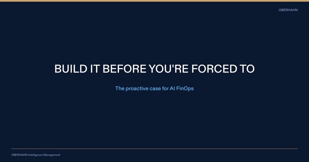 How to Build an AI FinOps Function Before Your CFO Forces You To