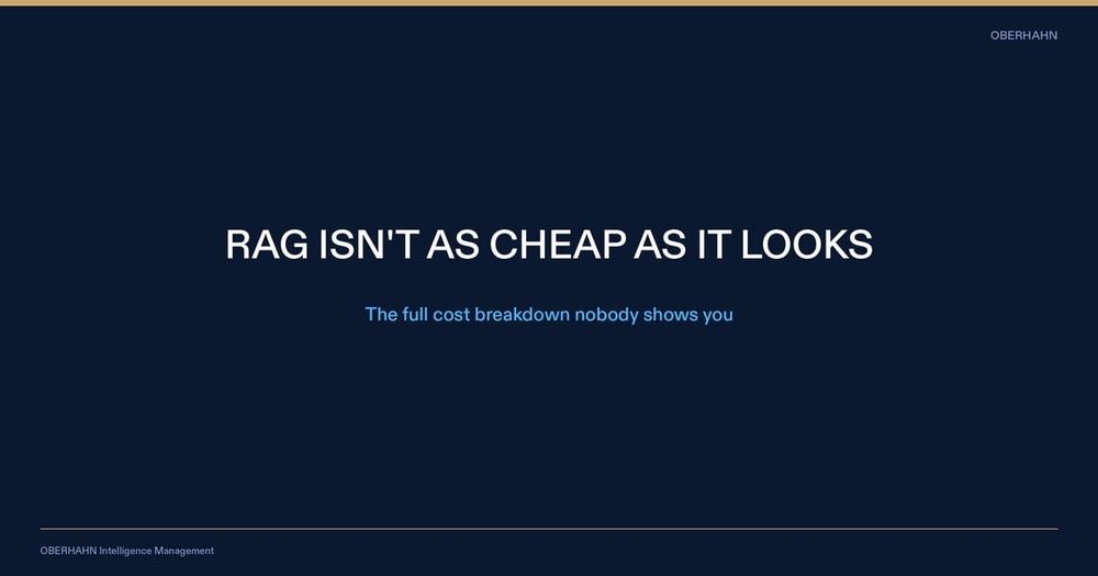 The Hidden Costs of RAG Pipelines That Nobody's Talking About