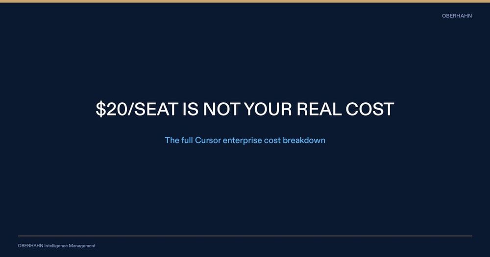 Cursor AI Enterprise Cost: What Teams Are Actually Spending and How to Get Ahead of It