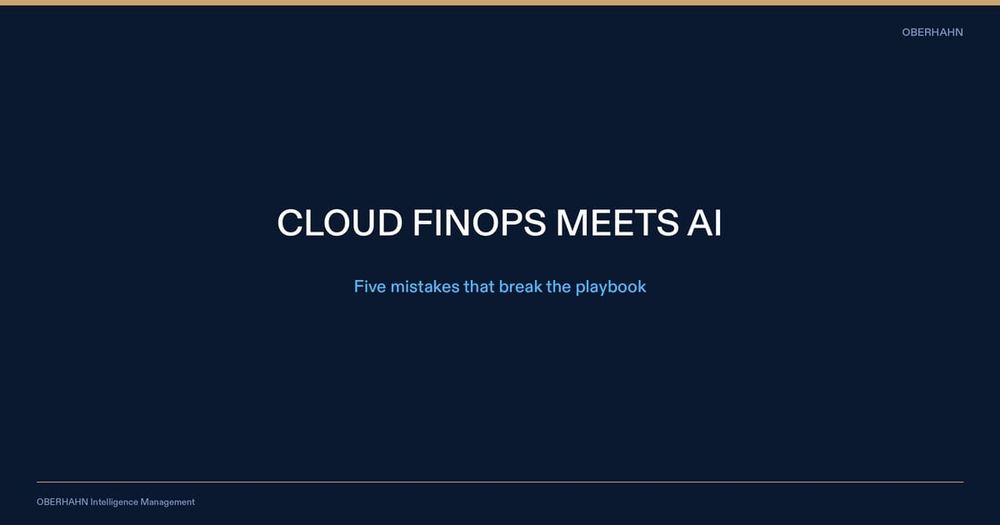 What Cloud FinOps Teams Get Wrong When They Try to Own AI Spend