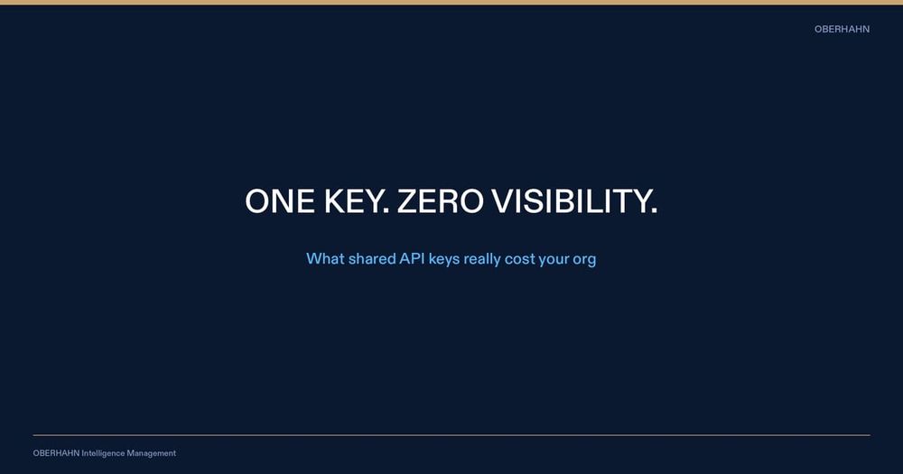 The Real Cost of Shared API Keys Across Teams (And What to Do Instead)