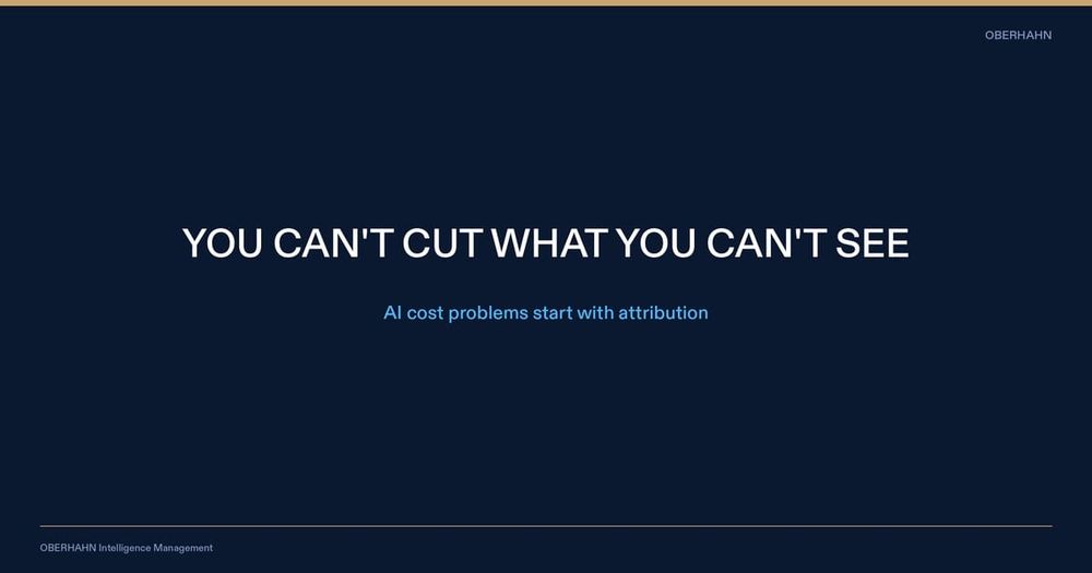 Why Your AI Cost Problem Is Actually an Attribution Problem