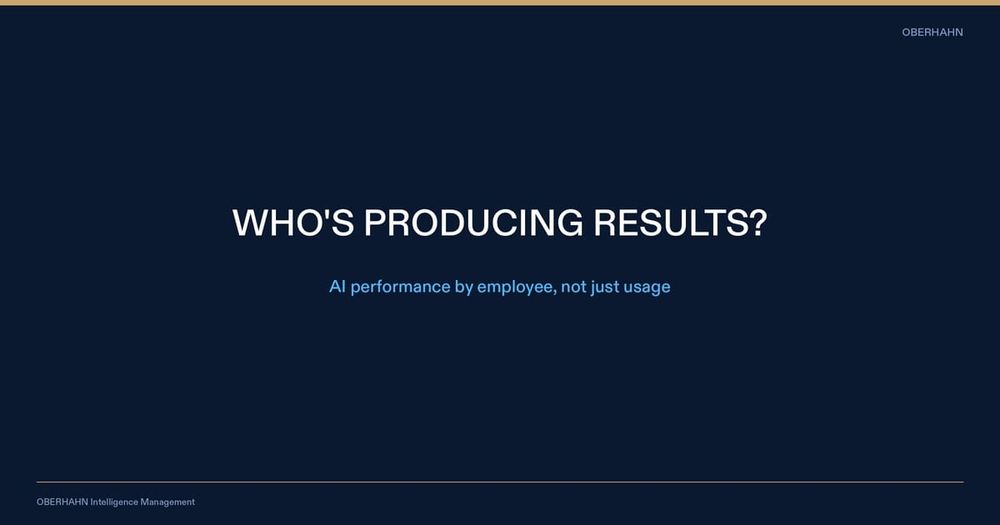 AI Performance by Employee: The Metric That Separates Organizations That Win from Those That Just Measure