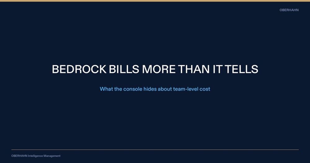 AWS Bedrock Cost Allocation by Team: What the Console Doesn't Show You