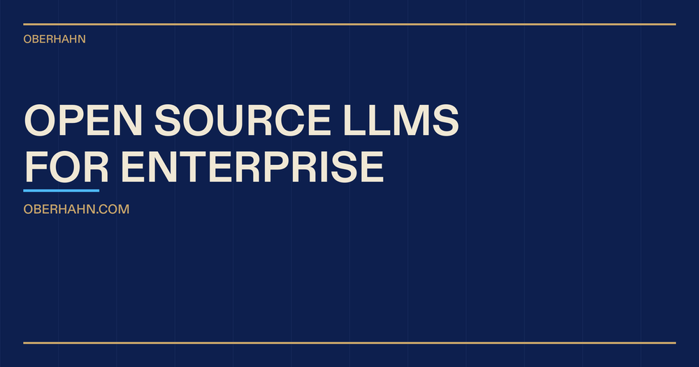 Open Source LLMs for Enterprise: When They Make Sense and How They Reduce Lock-In