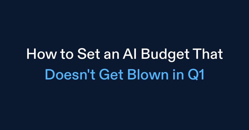 How to Set an AI Budget That Doesn't Get Blown in Q1