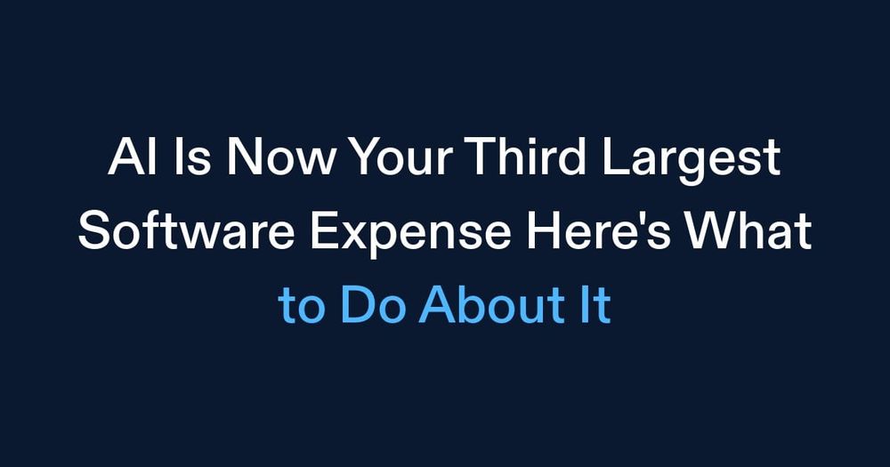 AI Is Now Your Third Largest Software Expense (Here’s What to Do About It)