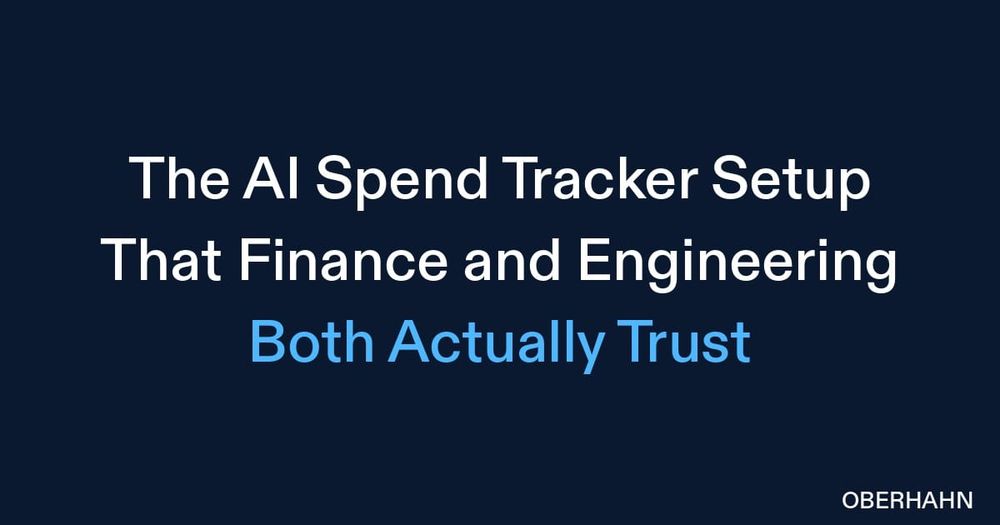 The AI Spend Tracker Setup That Finance and Engineering Both Actually Trust