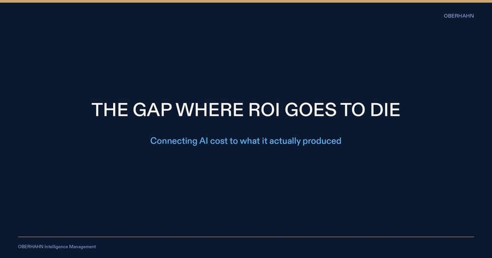 AI Cost vs. Business Outcome: The Gap Nobody Is Measuring
