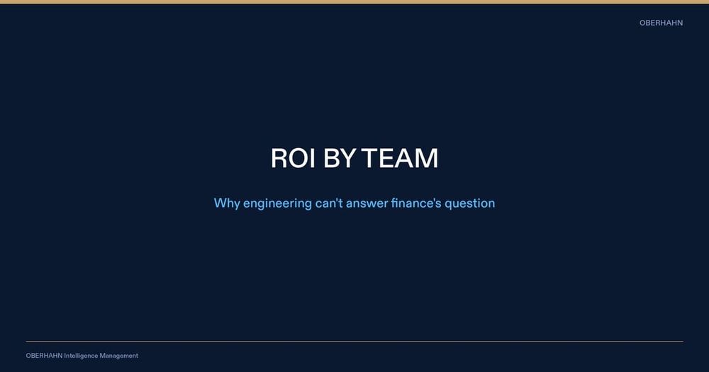 AI ROI Attribution by Team: The Question Finance Keeps Asking Engineering
