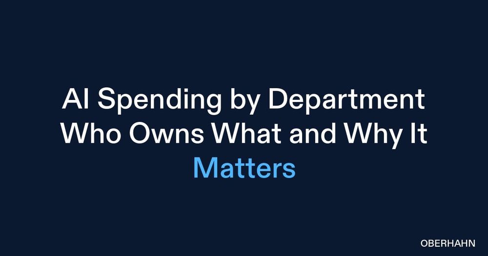 AI Spending by Department: Who Owns What and Why It Matters
