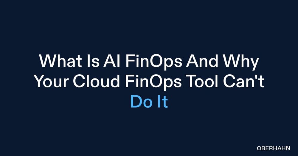 What Is AI FinOps — And Why Your Cloud FinOps Tool Can't Do It