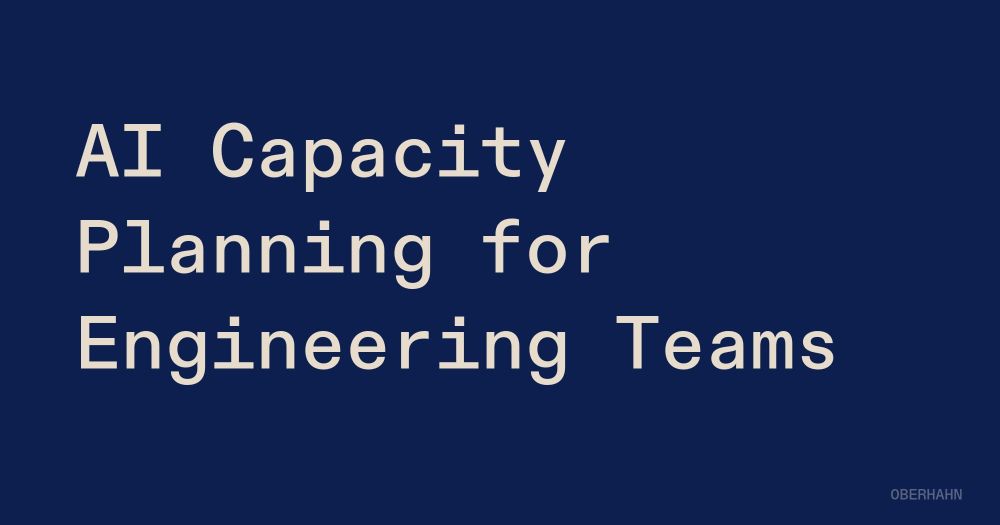 AI Capacity Planning for Engineering Teams