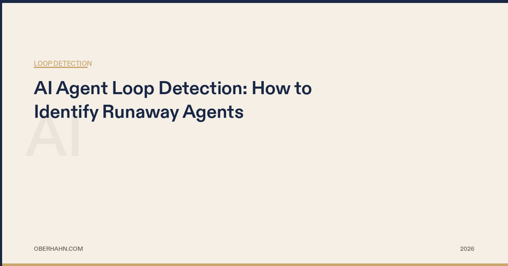 AI Agent Loop Detection: How to Identify Runaway Agents